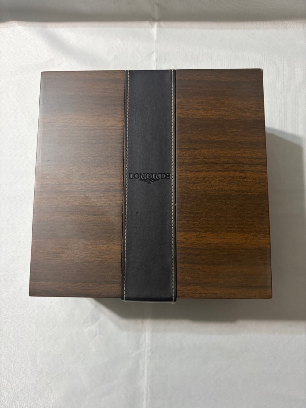 Longines Dark Wood Watch Box with Cream Interior